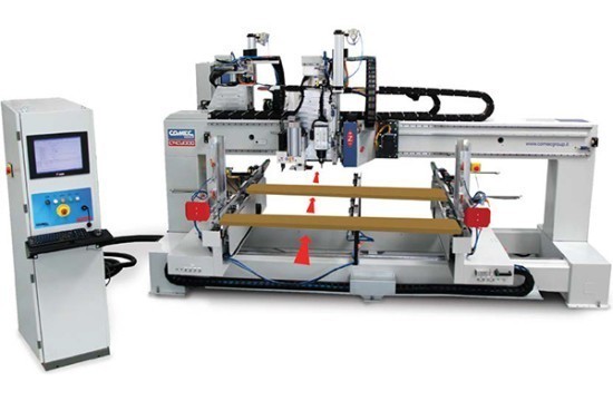 comec-frontal-cn2500-2s-ca-through-feed-step-by-step-cnc-working-centre-for-furniture-parts-panels-rails