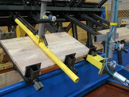 TAYLOR 2400MM 6 SECTION ROTARY CLAMP CARRIER FOR EDGE AND FACE LAMINATING EX DEMONSTRATION 3